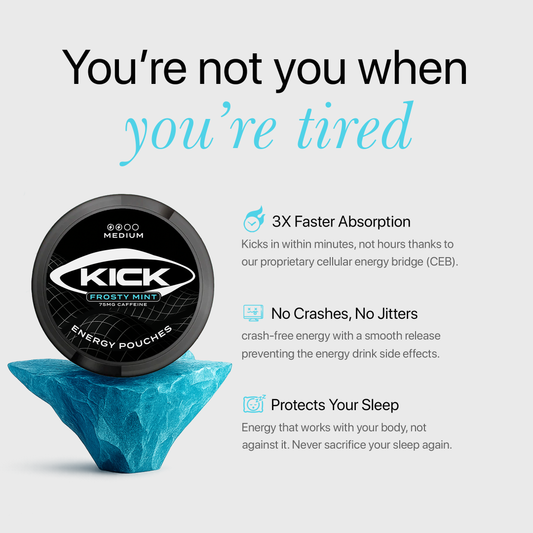 KICK Energy Pouches Frosty Mint